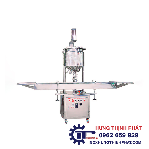 Máy chiết rót mỹ phẩm thiết kế inox cao cấp, nhỏ gọn, hiện đại Máy chiết rót mỹ phẩm thiết kế inox cao cấp, nhỏ gọn, hiện đại